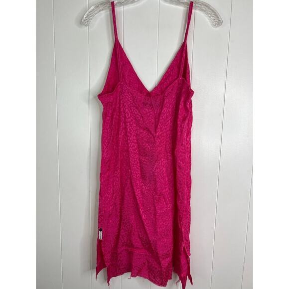 One Teaspoon Jacquard Slip Mini Dress in Shocking Pink Size Small NWT - Picture 6 of 9